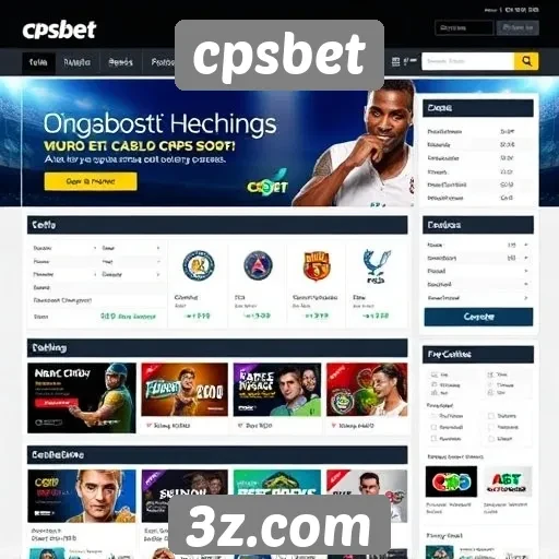 Análise da interface do site cpsbet