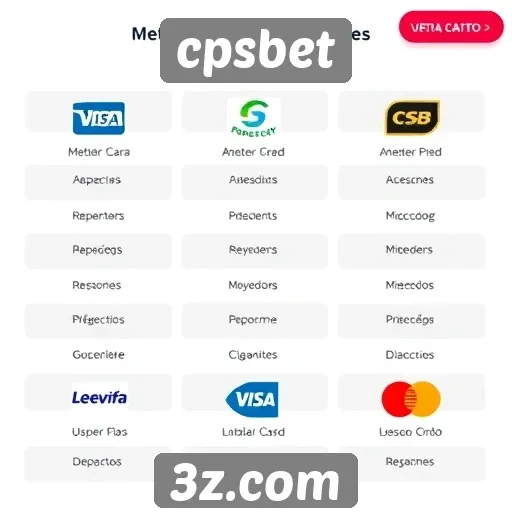Métodos de pagamento aceitos no cpsbet